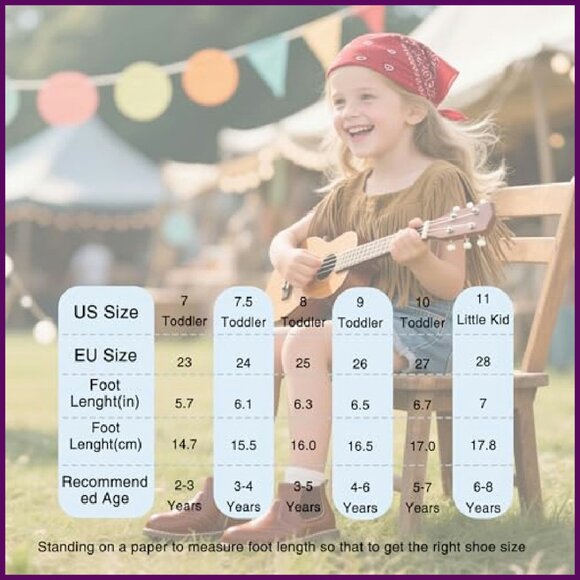 Vintage Leather Embroidered Toddler Girls Boots Mid Calf Water Resistant - Picture 7 of 8